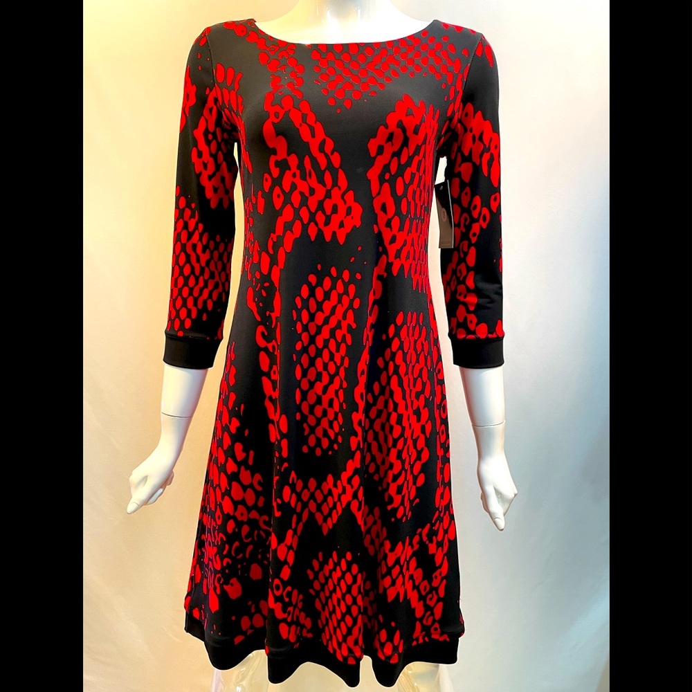 EVA VARRO , 3/4 SLEEVES, A LINE GNO DRESS ROXANA